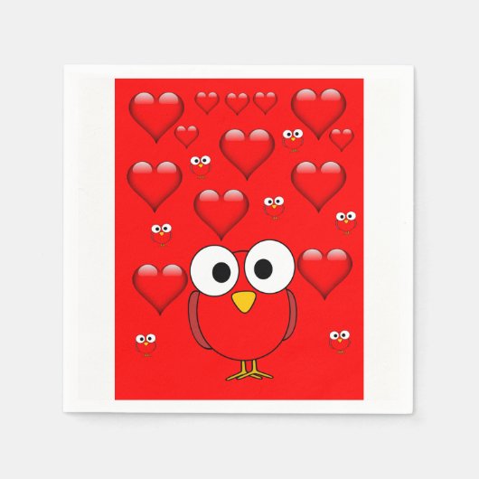 Valentijnsdag Paper Napkins Servet (Voorkant)