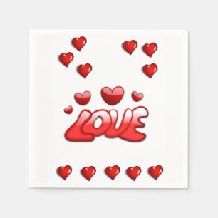 Valentijnsdag Paper Napkins Servet