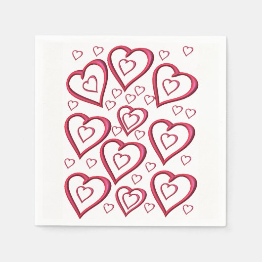 Valentijnsdag Paper Napkins Servet (Voorkant)