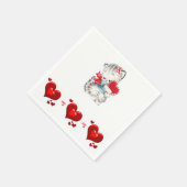 Valentijnsdag Paper Napkins Servet (Hoek)