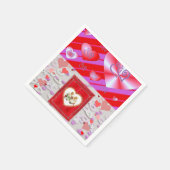 Valentijnsdag Paper Napkins Servet (Hoek)