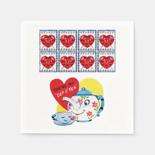 Valentijnsdag Paper Napkins Servet (Voorkant)