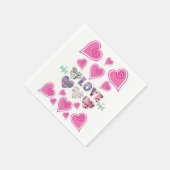 Valentijnsdag Paper Napkins Servet (Hoek)