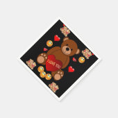 Valentijnsdag Paper Napkins Servet (Hoek)