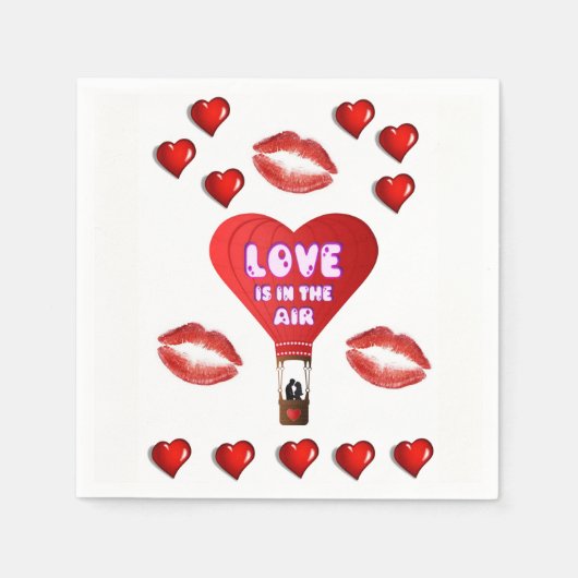 Valentijnsdag Paper Napkins Servet (Voorkant)