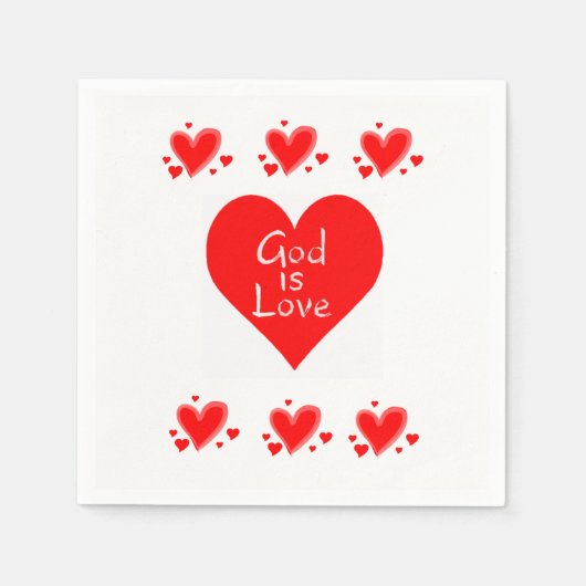 Valentijnsdag Paper Napkins Servet (Voorkant)