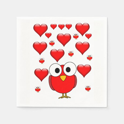 Valentijnsdag Paper Napkins Servet (Voorkant)