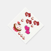 Valentijnsdag Paper Napkins Servet (Hoek)