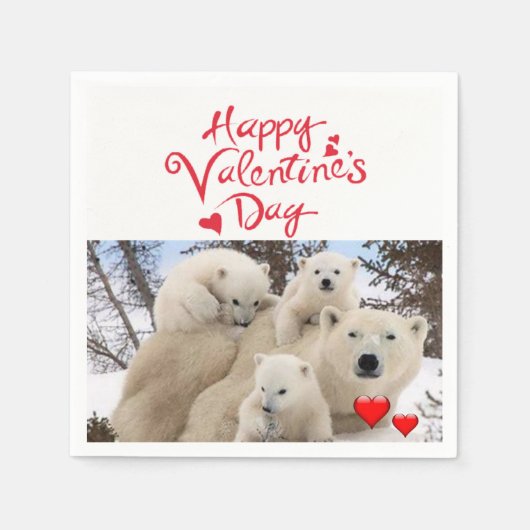 Valentijnsdag Paper Napkins Servet (Voorkant)