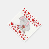 Valentijnsdag Paper Napkins Servet (Hoek)