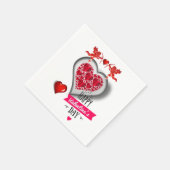 Valentijnsdag Paper Napkins Servet (Hoek)