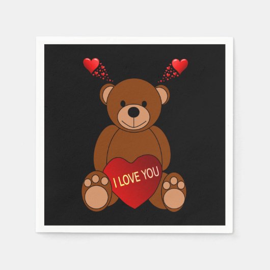 Valentijnsdag Paper Napkins Servet (Voorkant)