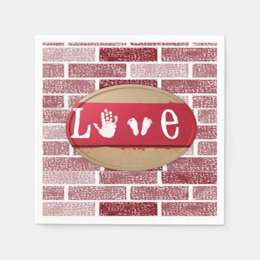 Valentijnsdag Paper Napkins Servet (Voorkant)