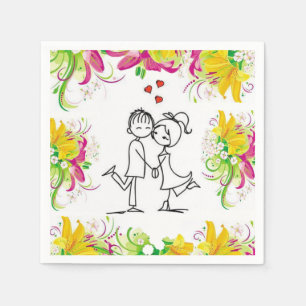 Valentijnsdag Paper Napkins Servet
