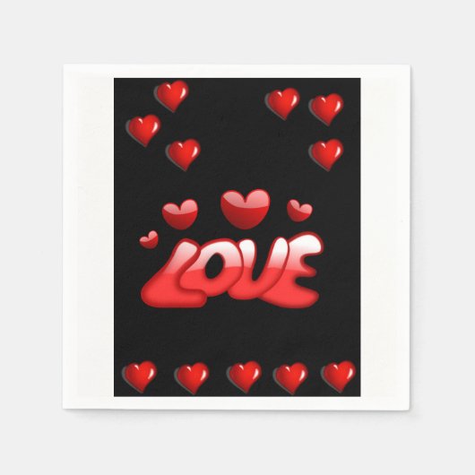 Valentijnsdag Paper Napkins Servet (Voorkant)