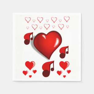 Valentijnsdag Paper Napkins Servet