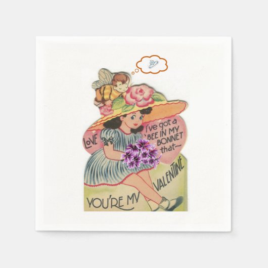 Valentijnsdag Paper Napkins Servet (Voorkant)