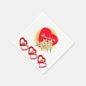 Valentijnsdag Paper Napkins Servet (Hoek)