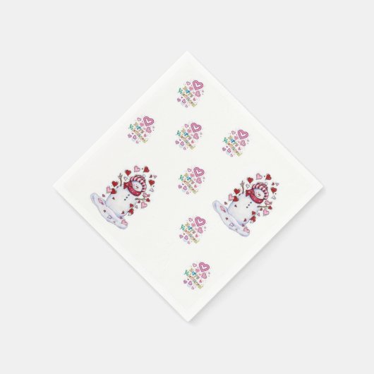 Valentijnsdag Paper Napkins Servet (Hoek)