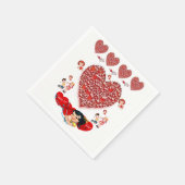 Valentijnsdag Paper Napkins Servet (Hoek)