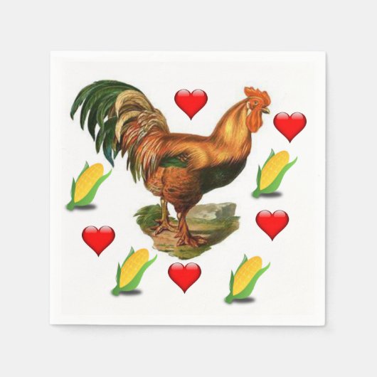 Valentijnsdag Paper Napkins Servet (Voorkant)