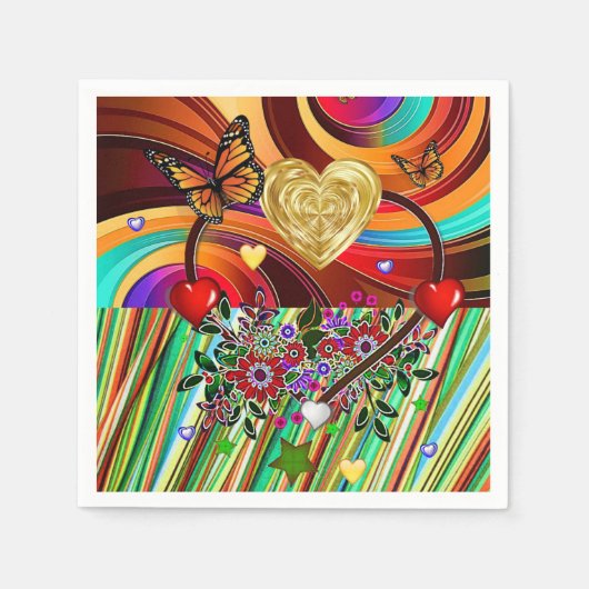 Valentijnsdag Paper Napkins Servet (Voorkant)