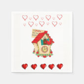 Valentijnsdag Paper Napkins Servet (Voorkant)