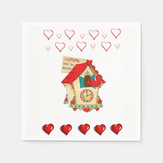 Valentijnsdag Paper Napkins Servet (Voorkant)