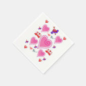 Valentijnsdag Paper Napkins Servet (Hoek)