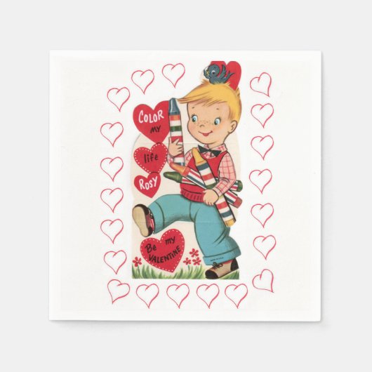 Valentijnsdag Paper Napkins Servet (Voorkant)