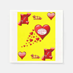 Valentijnsdag Paper Napkins Servet