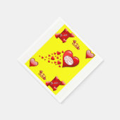 Valentijnsdag Paper Napkins Servet (Hoek)