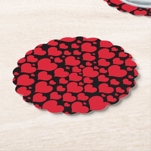 Valentijnsdag Papier Onderzetter (Gekanteld)
