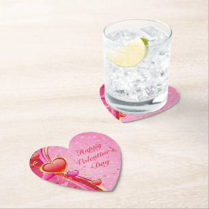 Valentijnsdag Papier Onderzetter