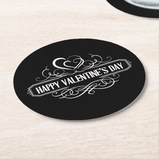 Valentijnsdag Papier Onderzetter (Gebogen)