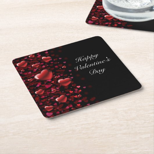 Valentijnsdag Papier Onderzetter (Schuin)