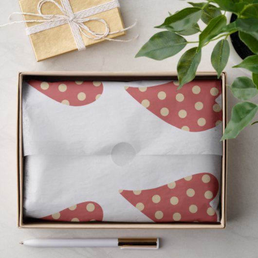 Valentijnsdag Papier rood hart (Geschenk)