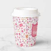 Valentijnsdag Papieren Bekers (Rechts)