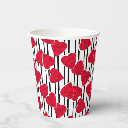 Valentijnsdag Papieren Bekers (Achterkant)