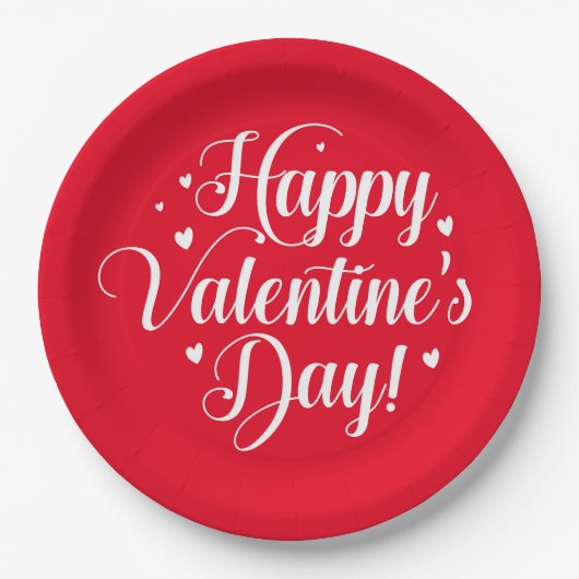 Valentijnsdag papieren bordje (Voorkant)