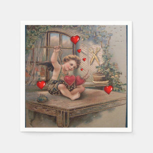 Valentijnsdag papieren servetten,  servet