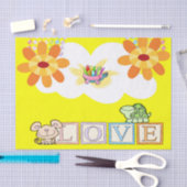 Valentijnsdag Papierliefdesschildpad Tissuepapier (Craft)