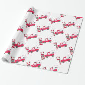 Valentijnsdag — Papierschaar ompakken Cadeaupapier (Uitgerold)