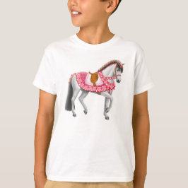Valentijnsdag Parade Horse Kinder T-Shirt