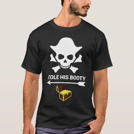 Valentijnsdag paren Costume Pirate Mannen Vrouwen T-shirt (Voorkant)