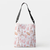 Valentijnsdag Paris Romantisch Crossbody Tas (Achterkant)