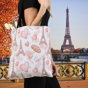 Valentijnsdag Parisian Romance Tote Bag