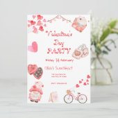 Valentijnsdag Partij Kaart (Staand voorkant)