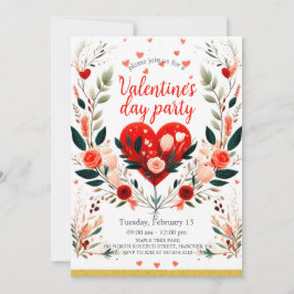 Valentijnsdag Partij Kaart