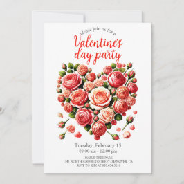 Valentijnsdag Partij Kaart